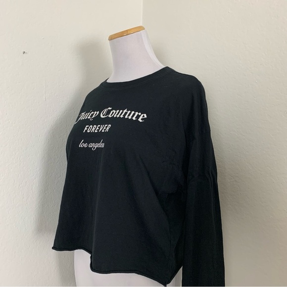 Juicy couture x forever 21 cropped long sleeve jersey T Shirt M Juicy Forever - Picture 12 of 12